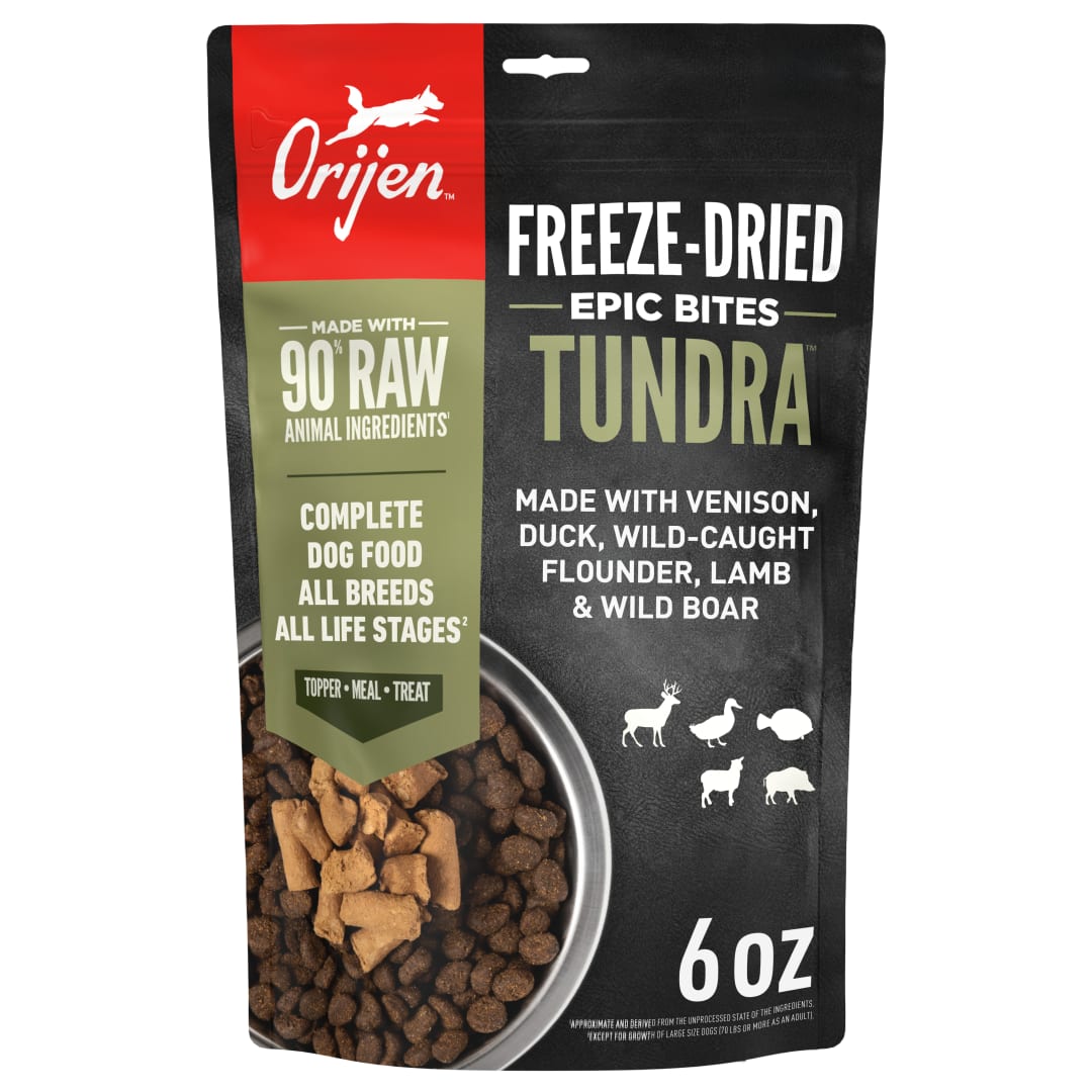 ORIJEN Epic Bites Freeze-Dried Dry Dog Food Tundra Recipe