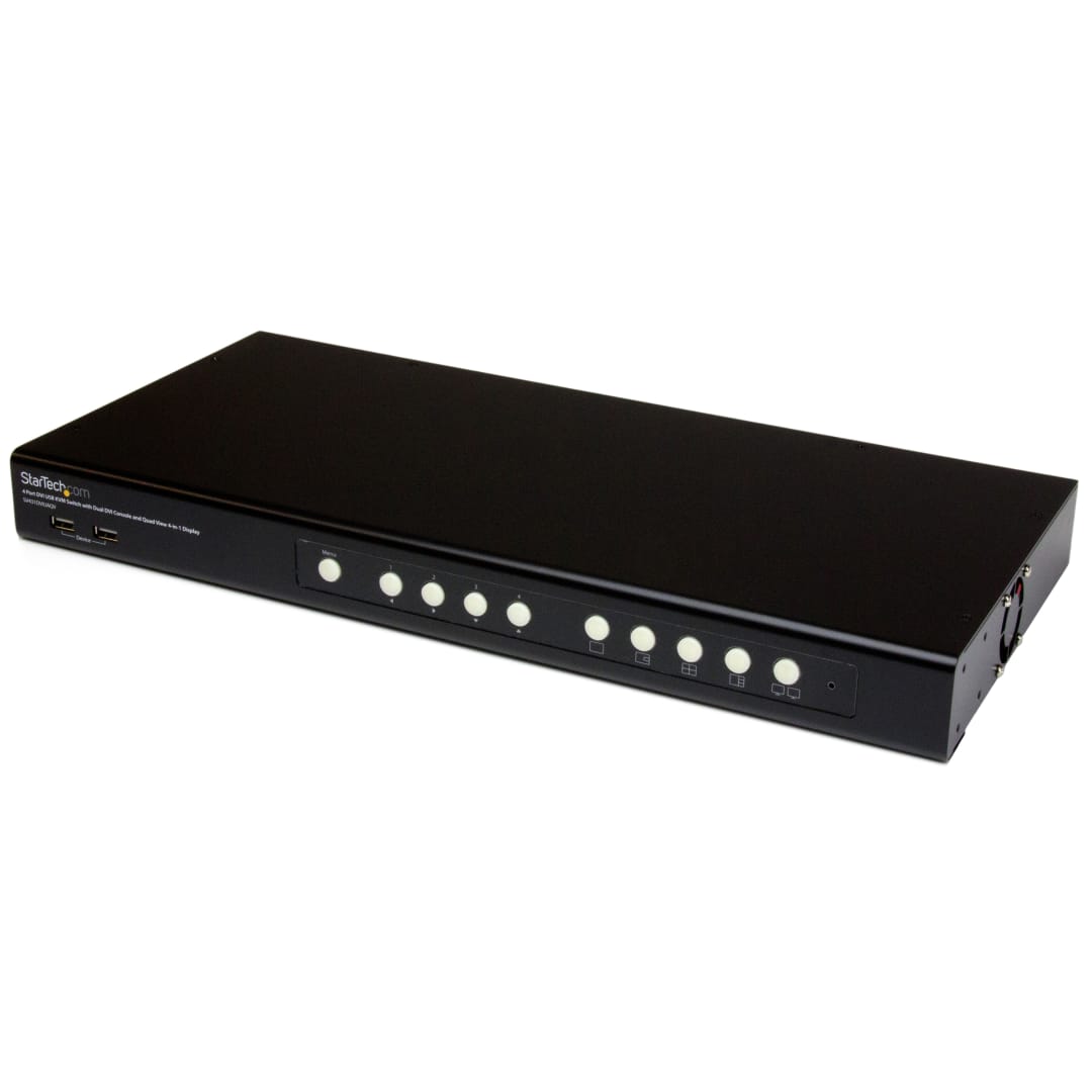 4 Port DVI Quad View KVM Switch