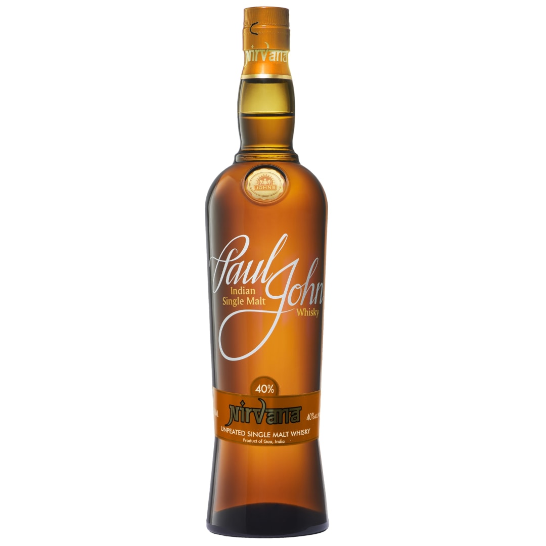 Paul John Nirvana Unpeated Single Malt Indian Whisky 750ml 80 Proof