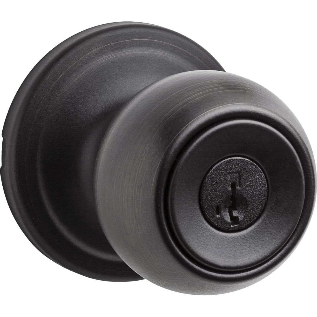 Circa Keyed Entry Knob featuring SmartKey Security™ in Venetian Bronze