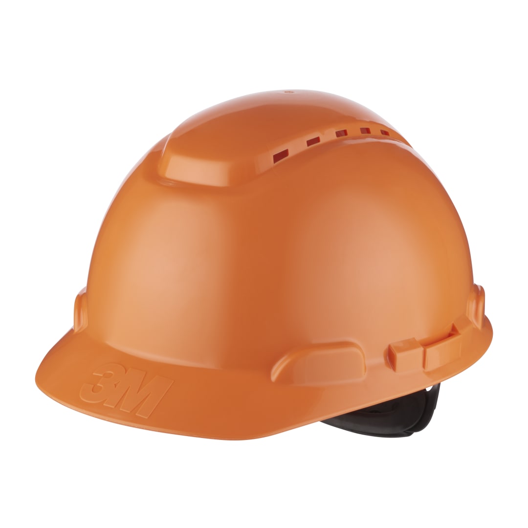 3M™ Sert Başlık, Mandallı, Havalandırmalı, Plastik Ter Bantlı, Turuncu, H700N-OR