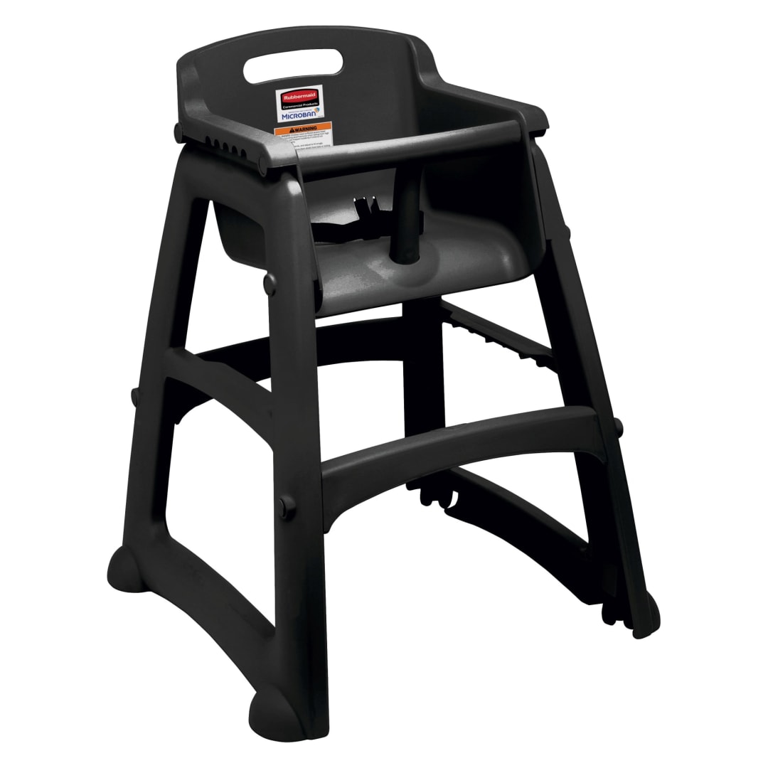 Sturdy Chair™ High Chair without Wheels Black