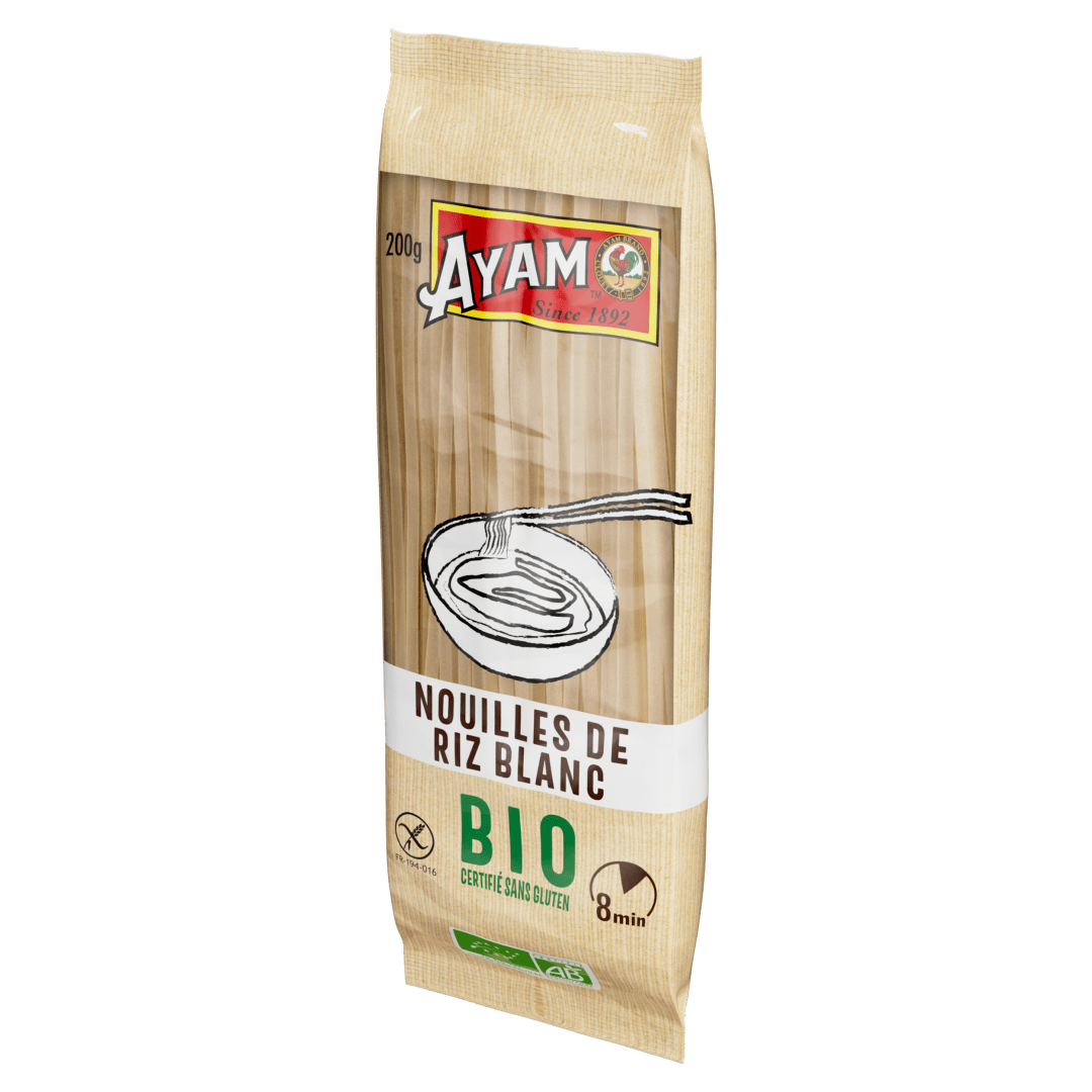 Organic White Rice Noodles 12x200g