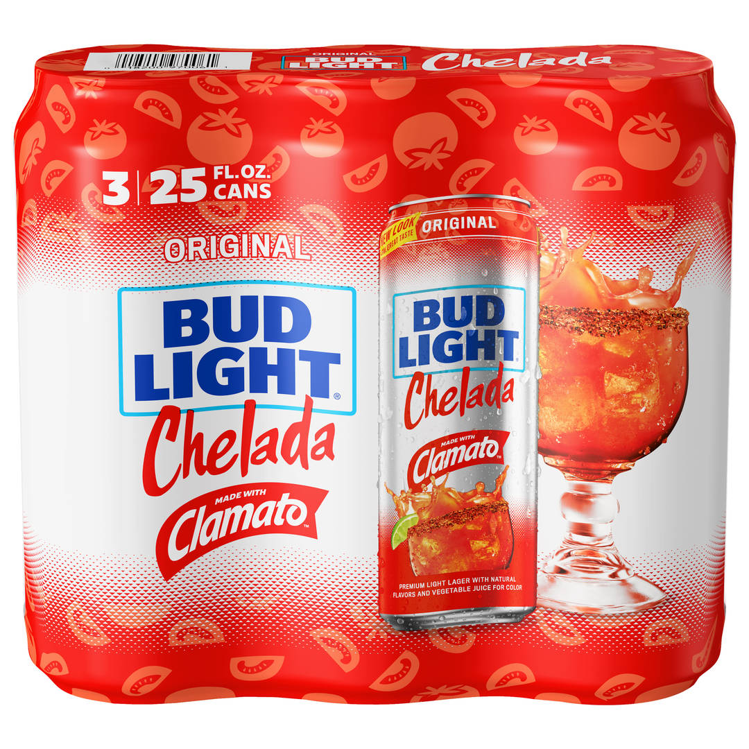 Bud Light Original Chelada Beer 3 - 25 fl oz Cans