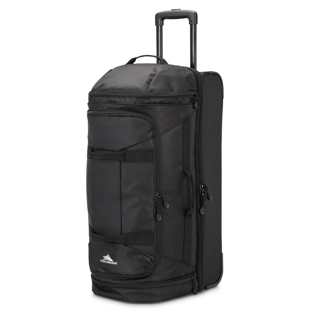 Boxed Wheeled Dfls Medium Wheeled Duffel - Black