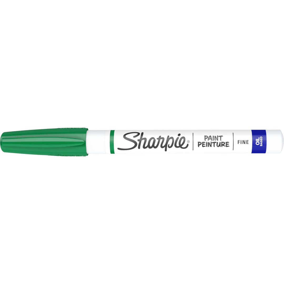 Sharpie® Oil-Based Paint Marker, Fine Point, Green, 1 Count