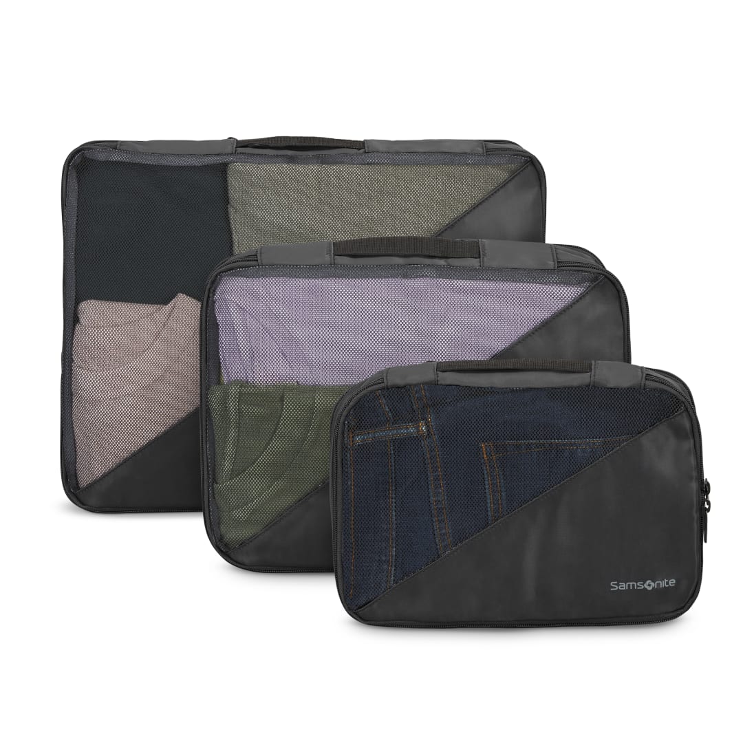 Packing Cubes 3Pc Comp. Packing Cubes T - Black