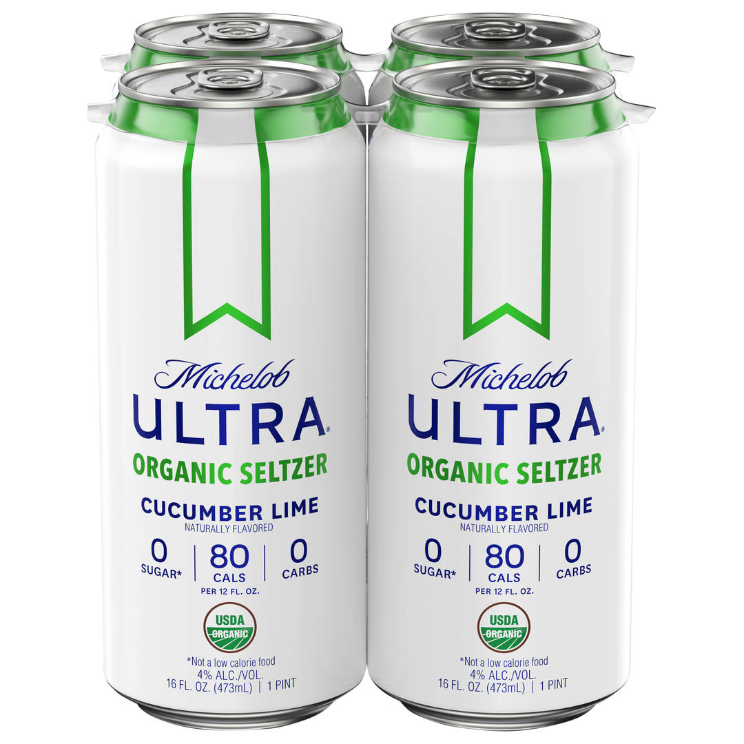 Michelob ULTRA Cucumber Lime Organic Seltzer, 4 Pack 16 fl. oz. Cans