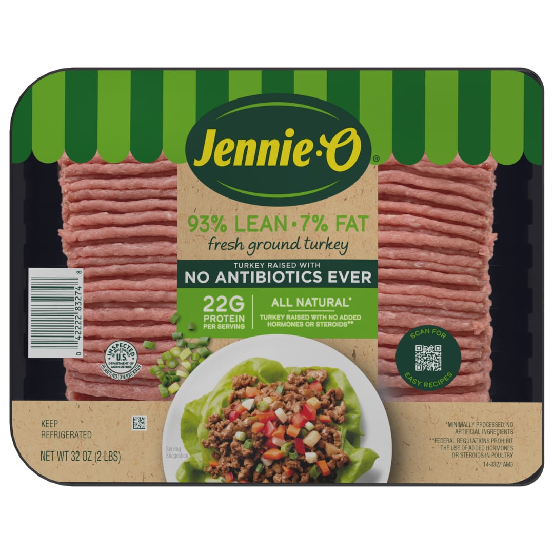 JENNIE-O Ground Turkey 93% Lean / 7% Fat - Raised with No Antibiotics