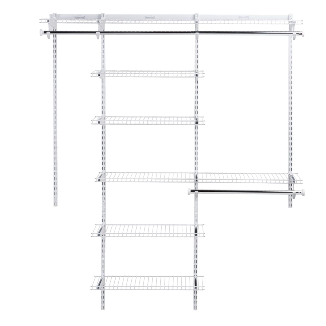 Rubbermaid Configurations Deluxe 3-6 foot Closet Kit White