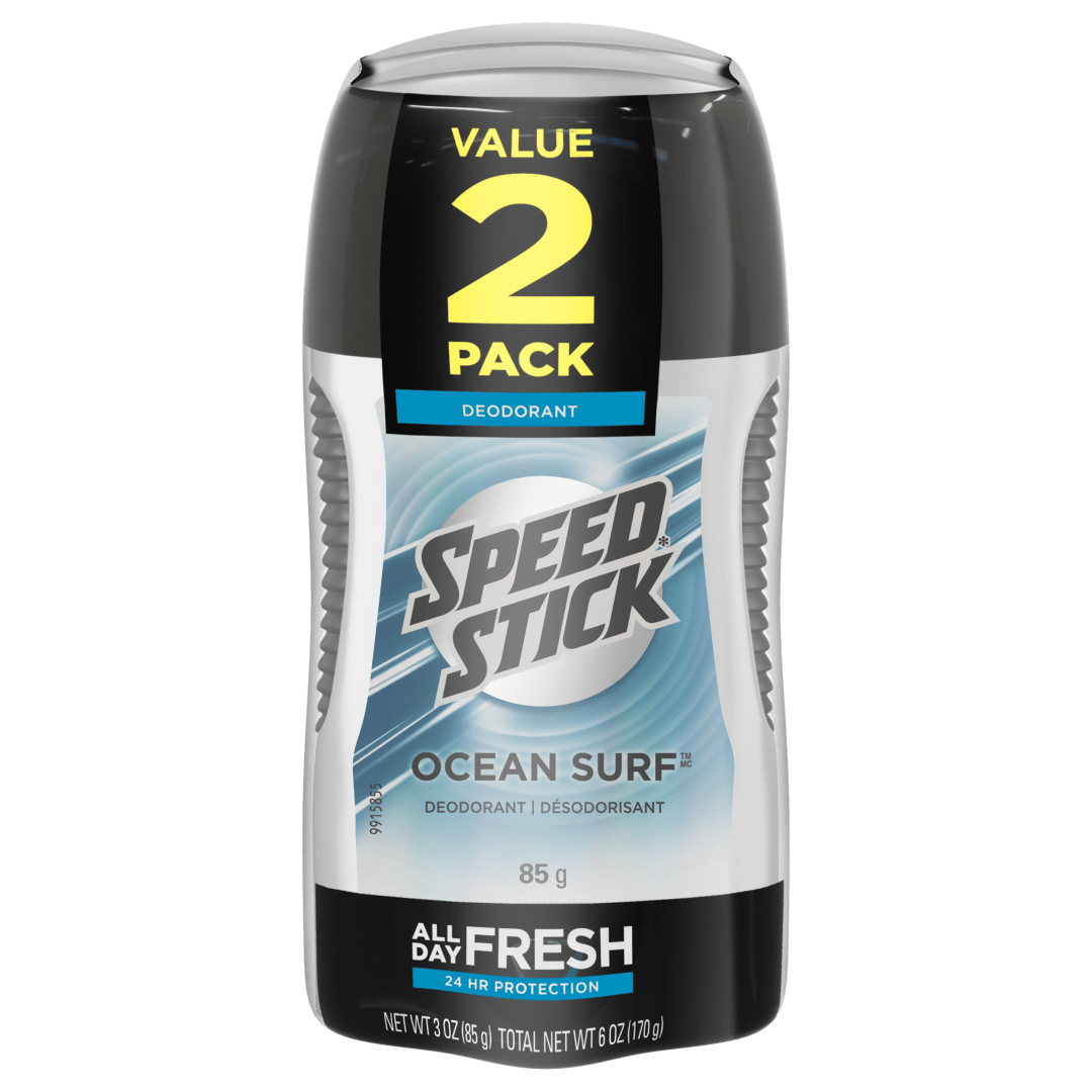 Speed Stick Men's Deodorant, Ocean Surf - 3 oz Twin Pack