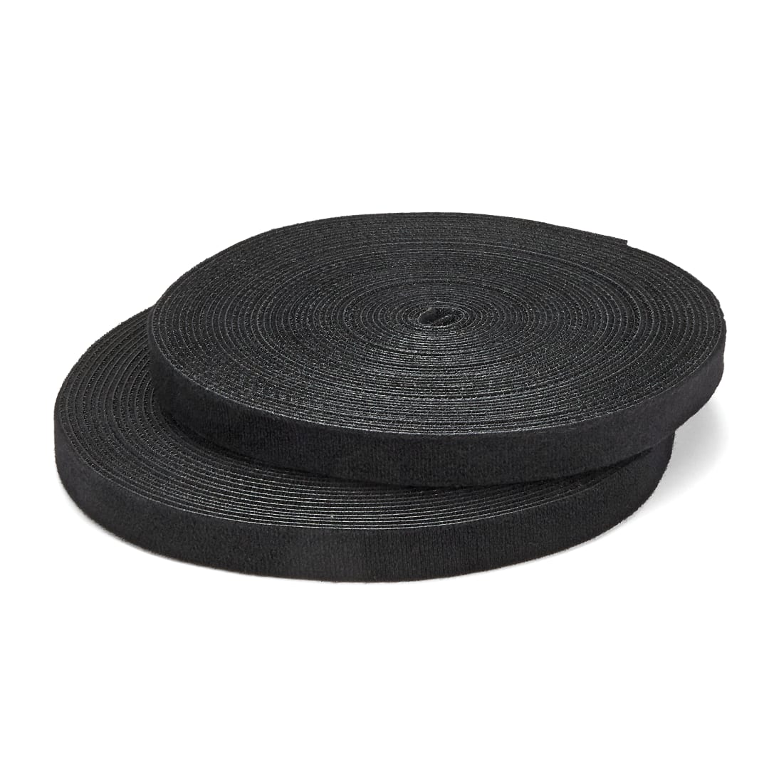 Hook and loop roll - black - 100 ft