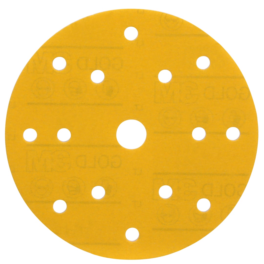 3M™ Hookit™ 288U Sarı Süngerli Disk Zımpara, 150 mm, 15 Delik, 400, 41089