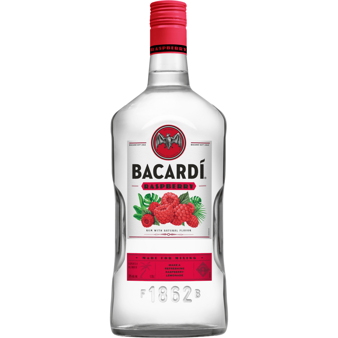 Bacardi Raspberry Rum, Gluten Free 35% 1.75L