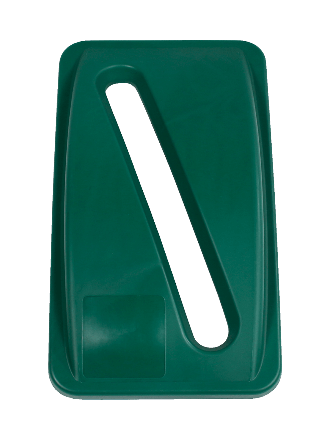  WASTE WATCHER - Single - Lid - Slot - Dark Green
