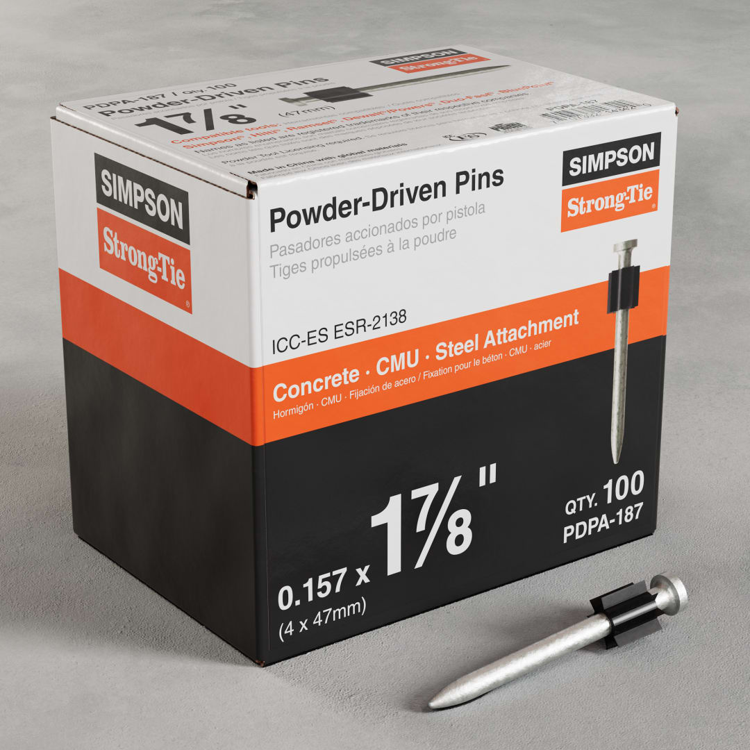 Simpson Strong-Tie PDPA-187 PDPA .157 in. x 1-7/8 in. Powder-Actuated ...