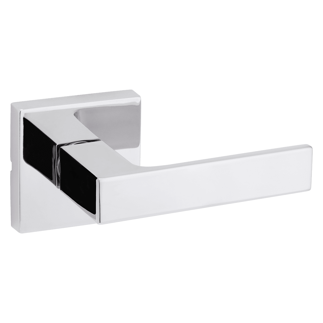 Singapore Square Hall/Closet Lever in Polished Chrome