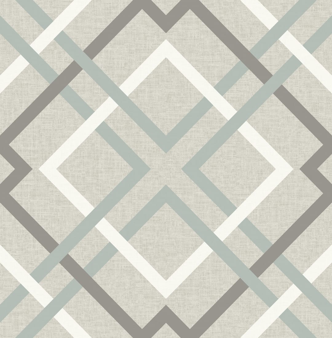 Saltire Taupe Plaid Wallpaper