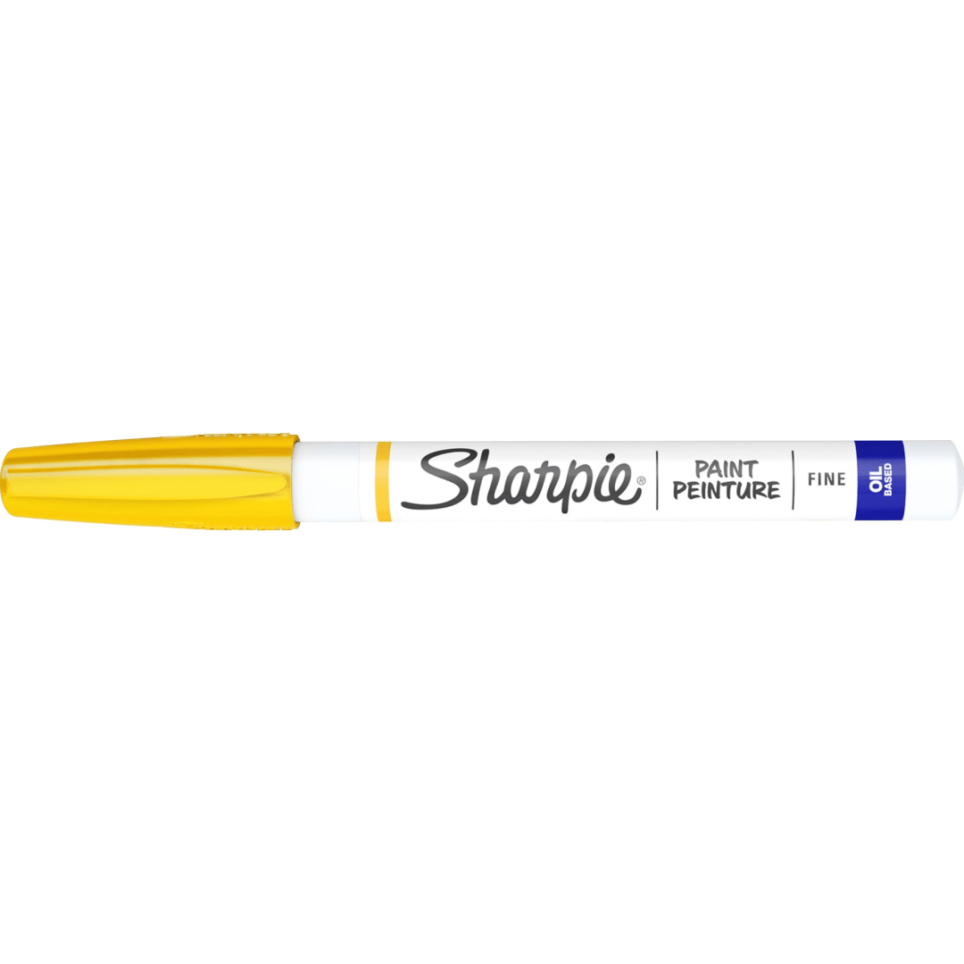 Sharpie® Oil-Based Paint Marker, Fine Point, Yellow, 1 Count