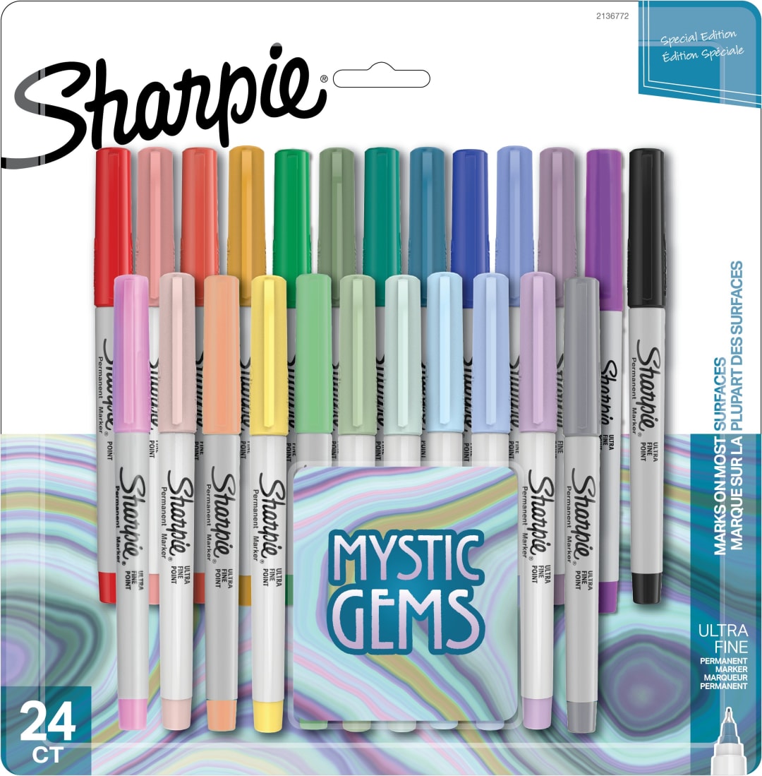 SHARPIE UF PERM MYSTIC GEMS 24CT