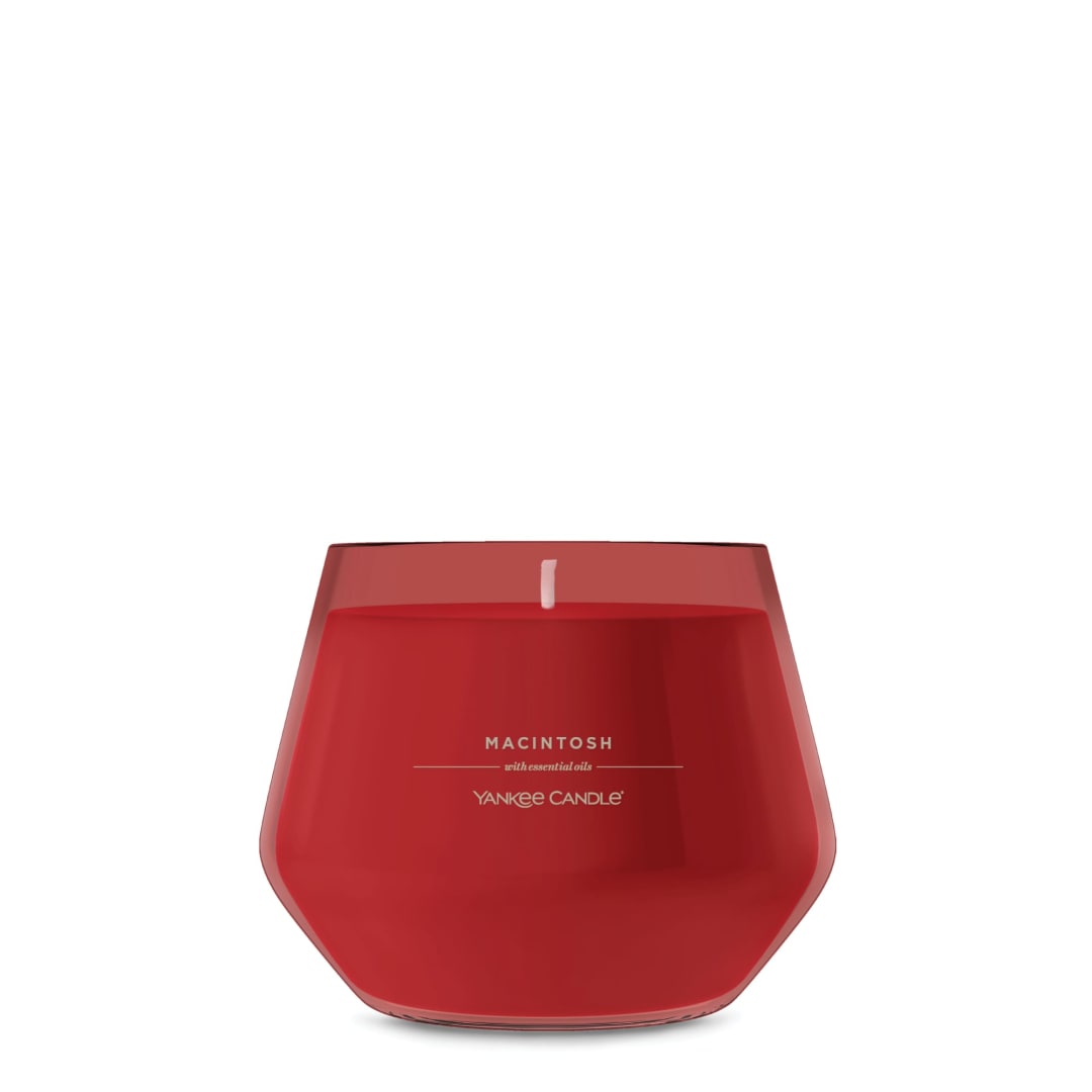 Yankee Candle Studio Scented Candle with up to 50 Hour Burn Time, Premium Plant Wax Blend for Consistent Burn, 10 oz Jar Candle with Room Filling Fragrance, Macintosh