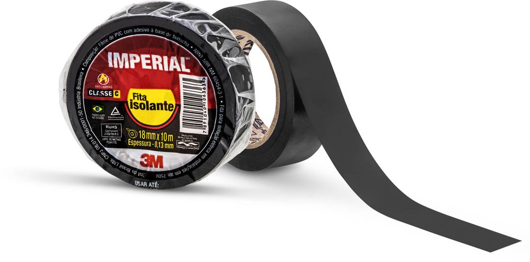 Fita Isolante 3M™ Imperial® – Preta, 18 mm x 10 m