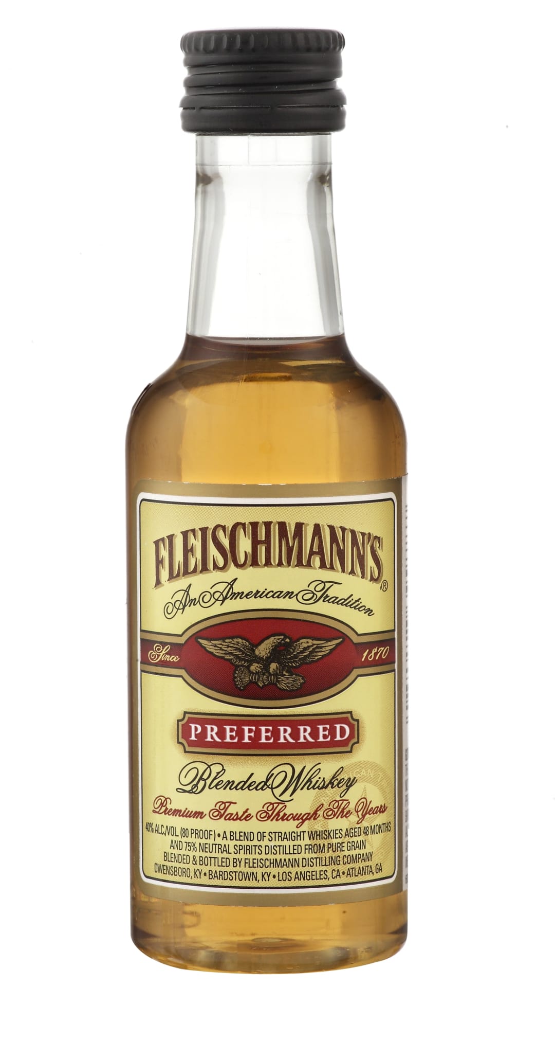 Fleischmann's Preferred Blend Whiskey 50ml 80 Proof