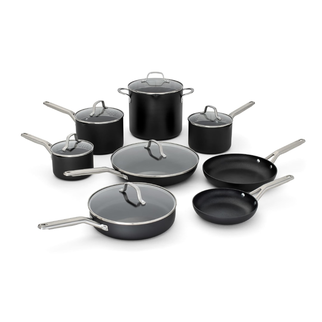 Calphalon® Hard-Anodized Nonstick 14-Piece Cookware Set