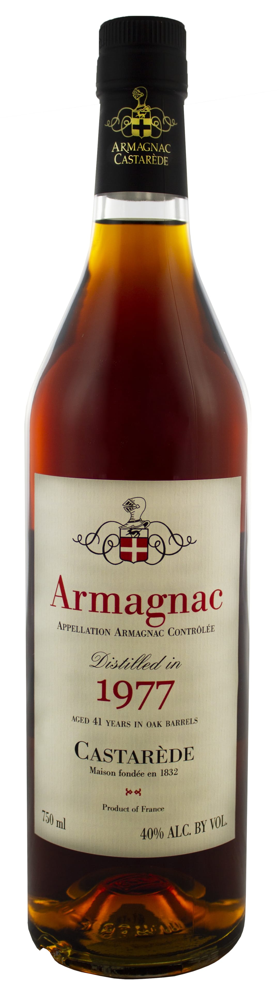 Castarede 1977 Aged 41 Years Armagnac 750ml 80 Proof
