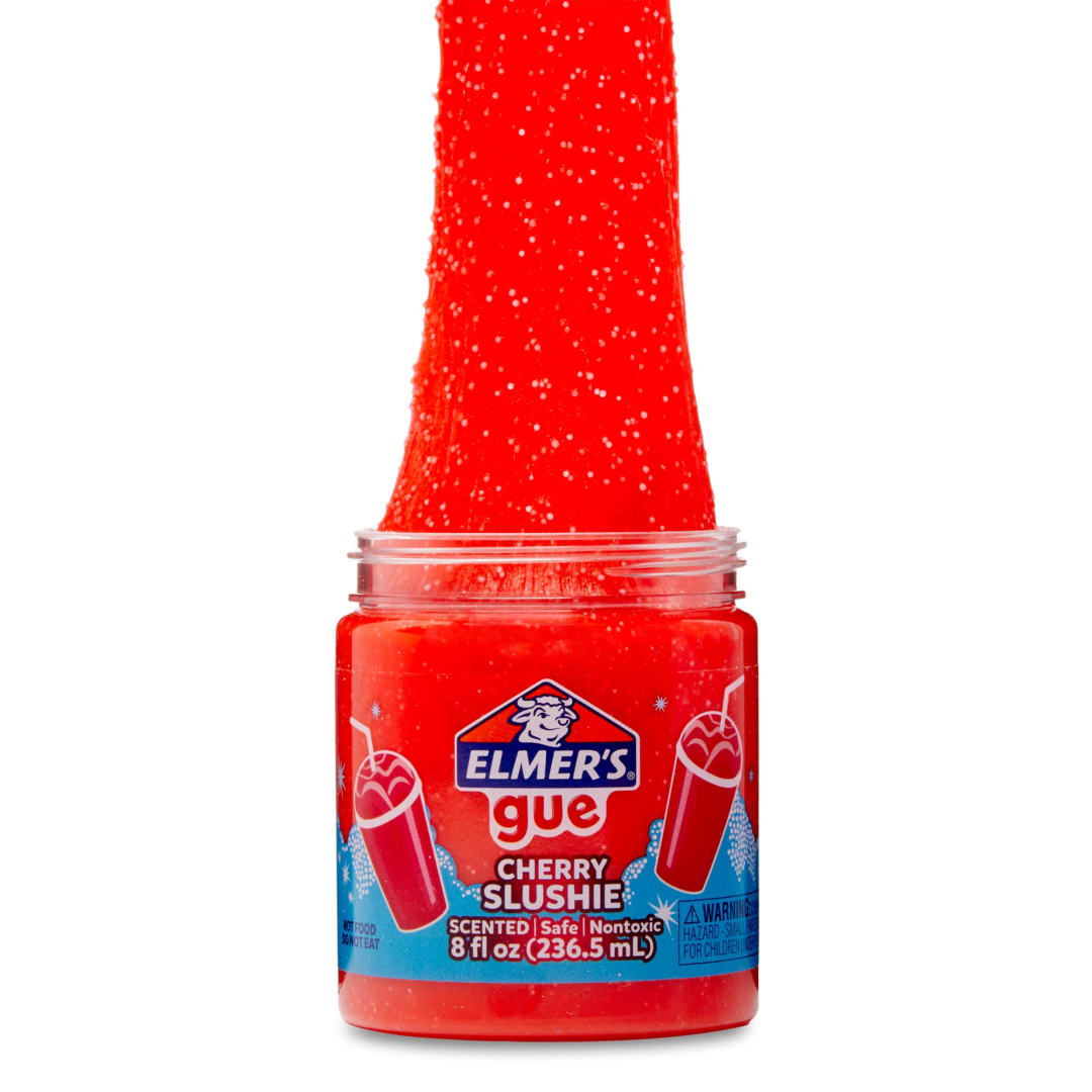 Elmer’s Gue Premade Slime, Cherry Slushie Slime, Scented, 1 Count