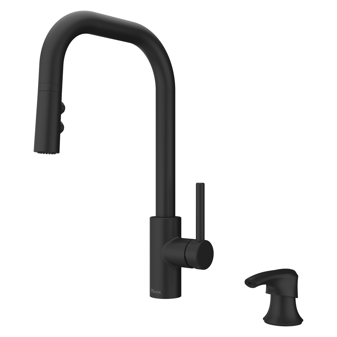 Zanna 1-Handle Pull-Down Kitchen Faucet in Matte Black