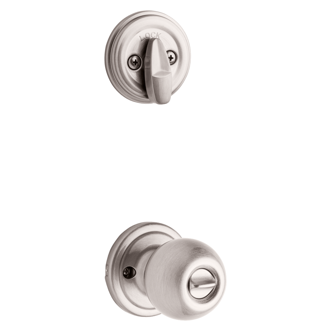 978 Single Cylinder Interior Pack w/Circa Keyed Entry Knob for Montara Handlesets in Satin Nickel