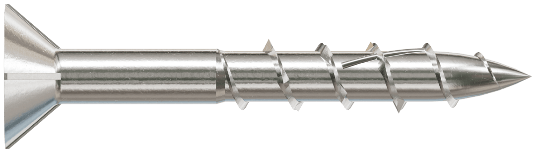 Simpson Strong-Tie S08125WP1 Deck-Drive™ DWP WOOD SS Screw — #8 x 1-1/4 in. T-20, Flat Head, Type 305 (1 lb.) (Pack of 10)