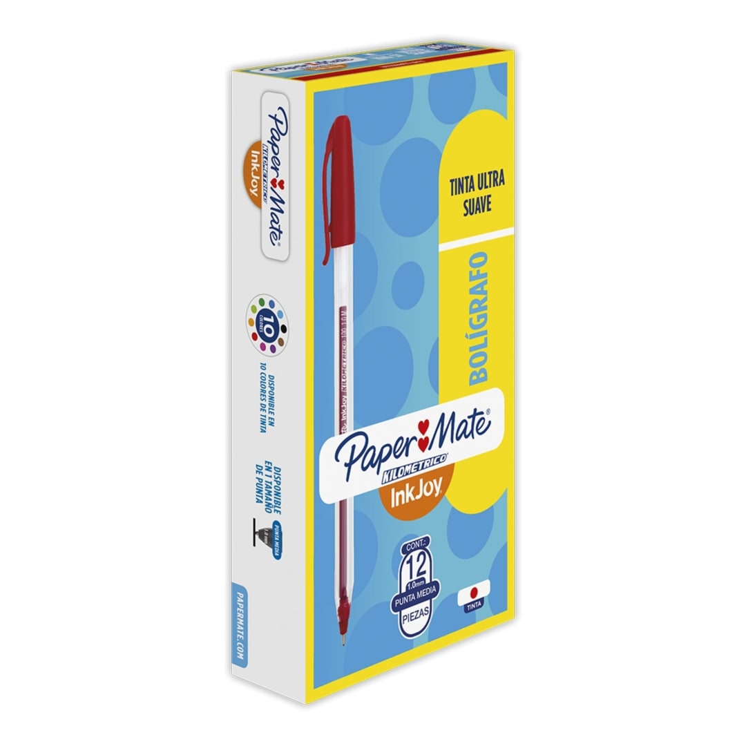 PM KM INKJOY 100ST BOX12 RED