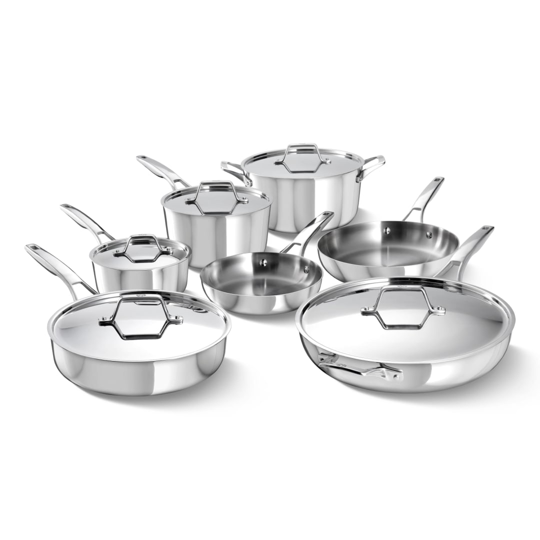 Calphalon® Premier Stainless Steel 12-Piece Cookware Set