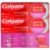 Colgate Optic White Sensitivity Relief Teeth Whitening Toothpaste, Anticavity Toothpaste with Fluoride, Soothing Mint Flavor, 3 Pack, 3.8 OZ