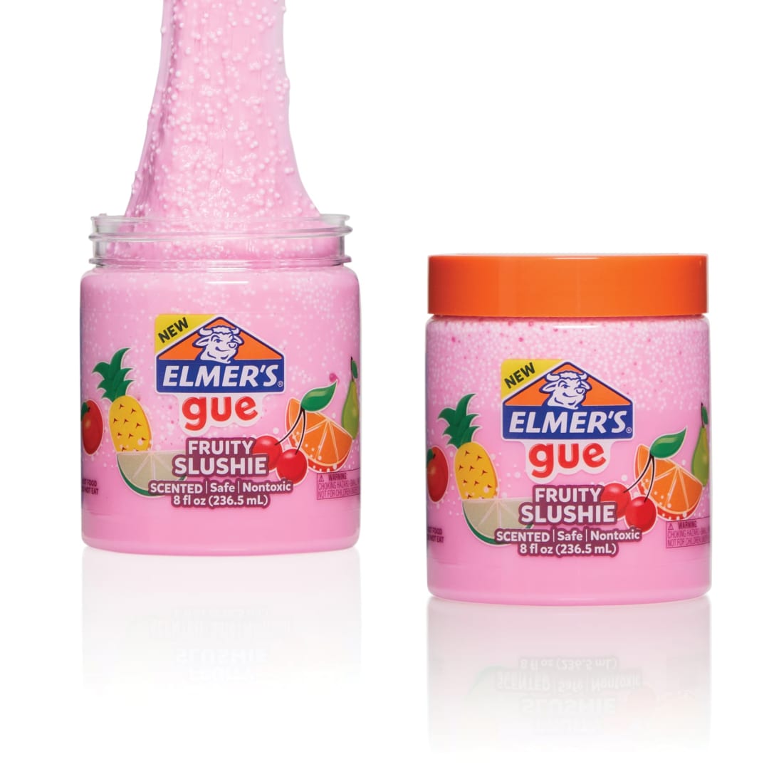 Elmer's Gue Pre Made Slime, Fruity Slushie Crunchy Slime, Scented, 1 Count