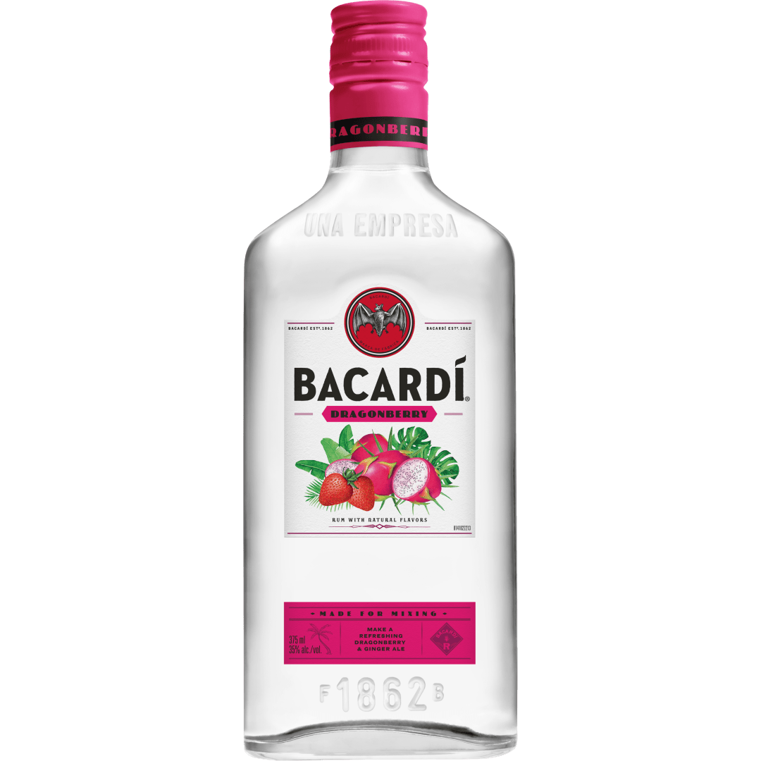 Bacardi Dragonberry Rum, Gluten Free 35% 375mL