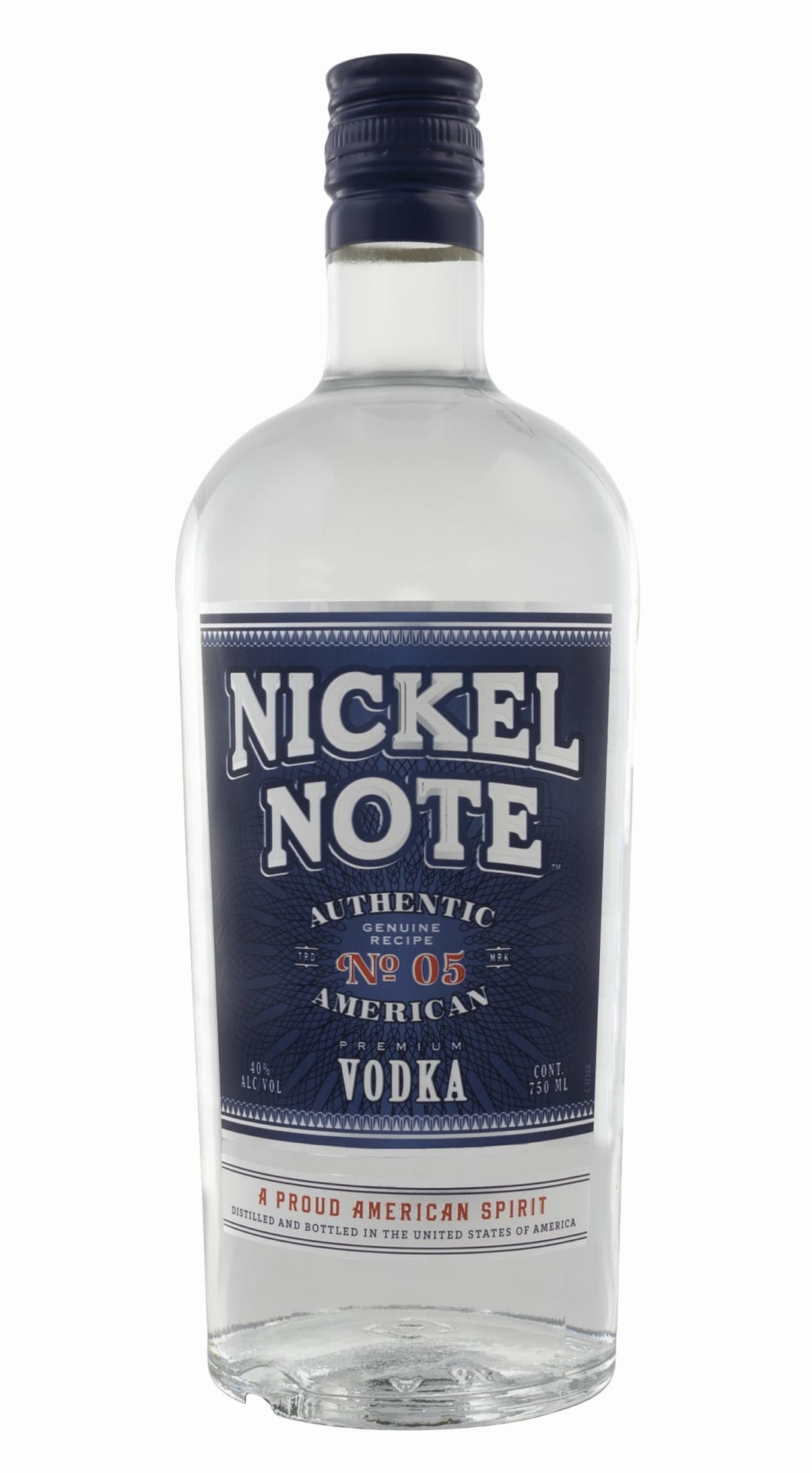 Nickel Note Authentic American Premium Vodka 750ml 80 Proof
