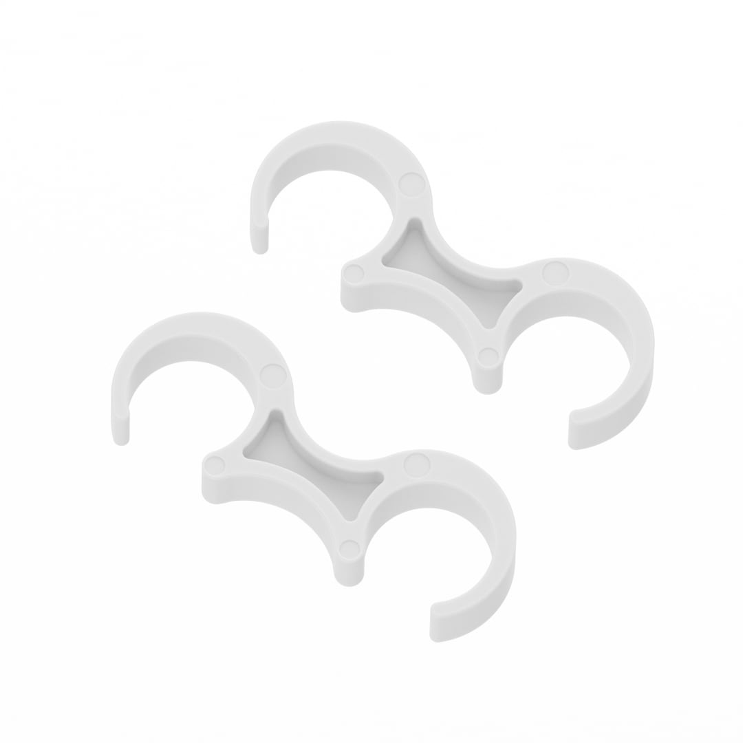 Lowe White Wide Plastic Ganging Clips - Set of 2