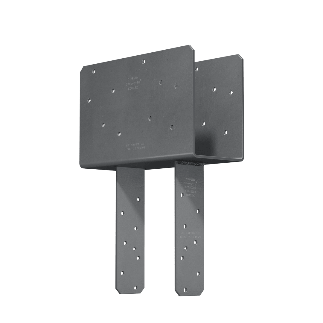 Simpson Strong-Tie CCQ4.62-5.50SDS CCQ™ Column Cap for Triple-2x Beam, 6x Post with Strong-Drive® SDS Screws (Pack of 60)