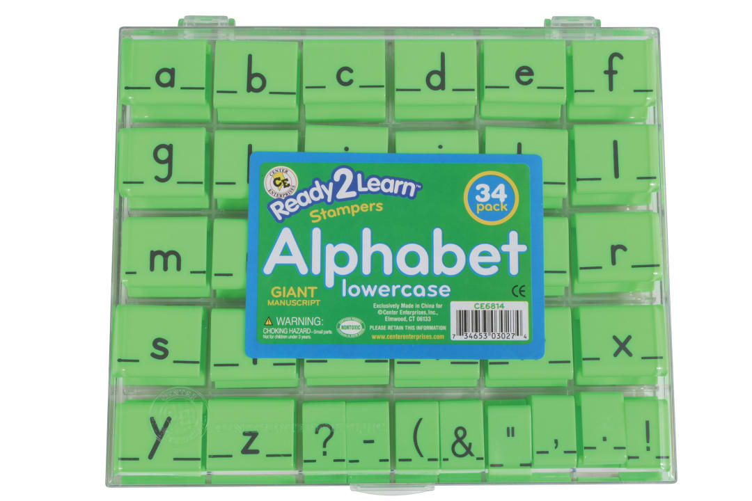 Alphabet Stamps - Lowercase - Large - Set of 34