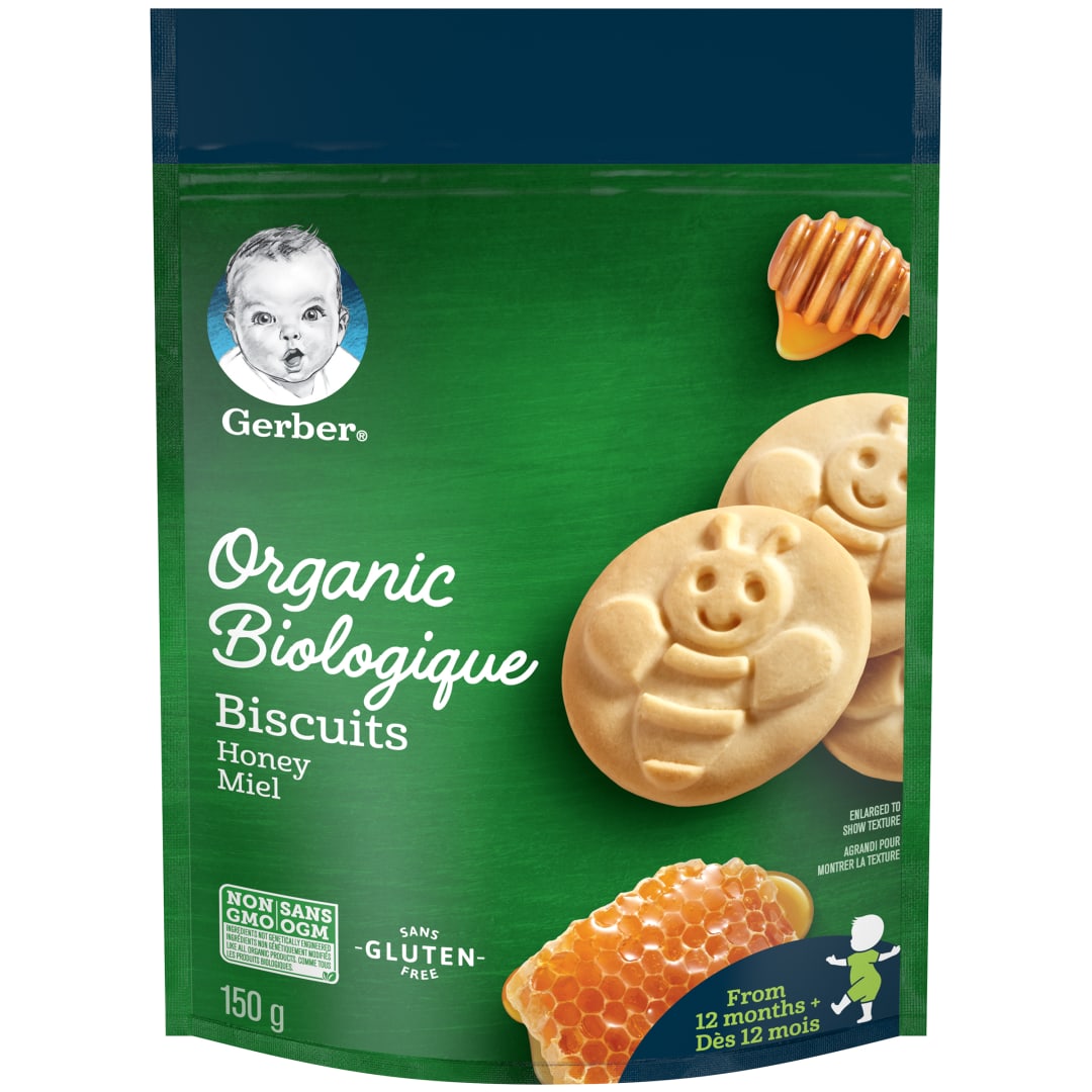 GERBER ORG GluFre Biscuits Hny 6x150g CA