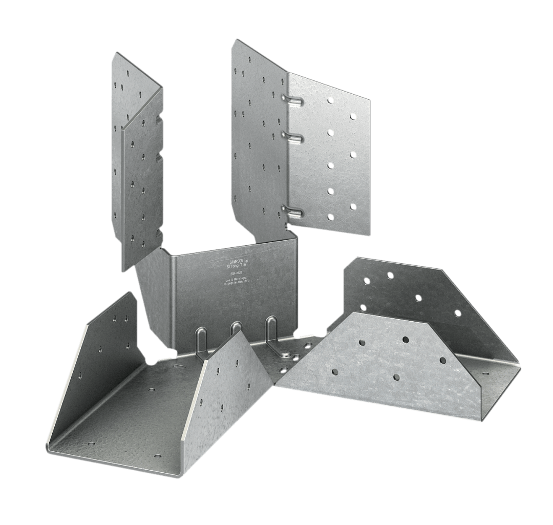 Simpson Strong-Tie HHRC44 HHRC® Galvanized Hip-Ridge Connector for 4x Ridge, 4x Hip (Pack of 5)