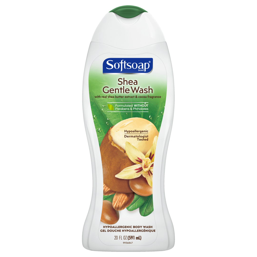 Softsoap Hypoallergenic Body Wash, Shea Gentle Wash - 2 Fluid Ounce