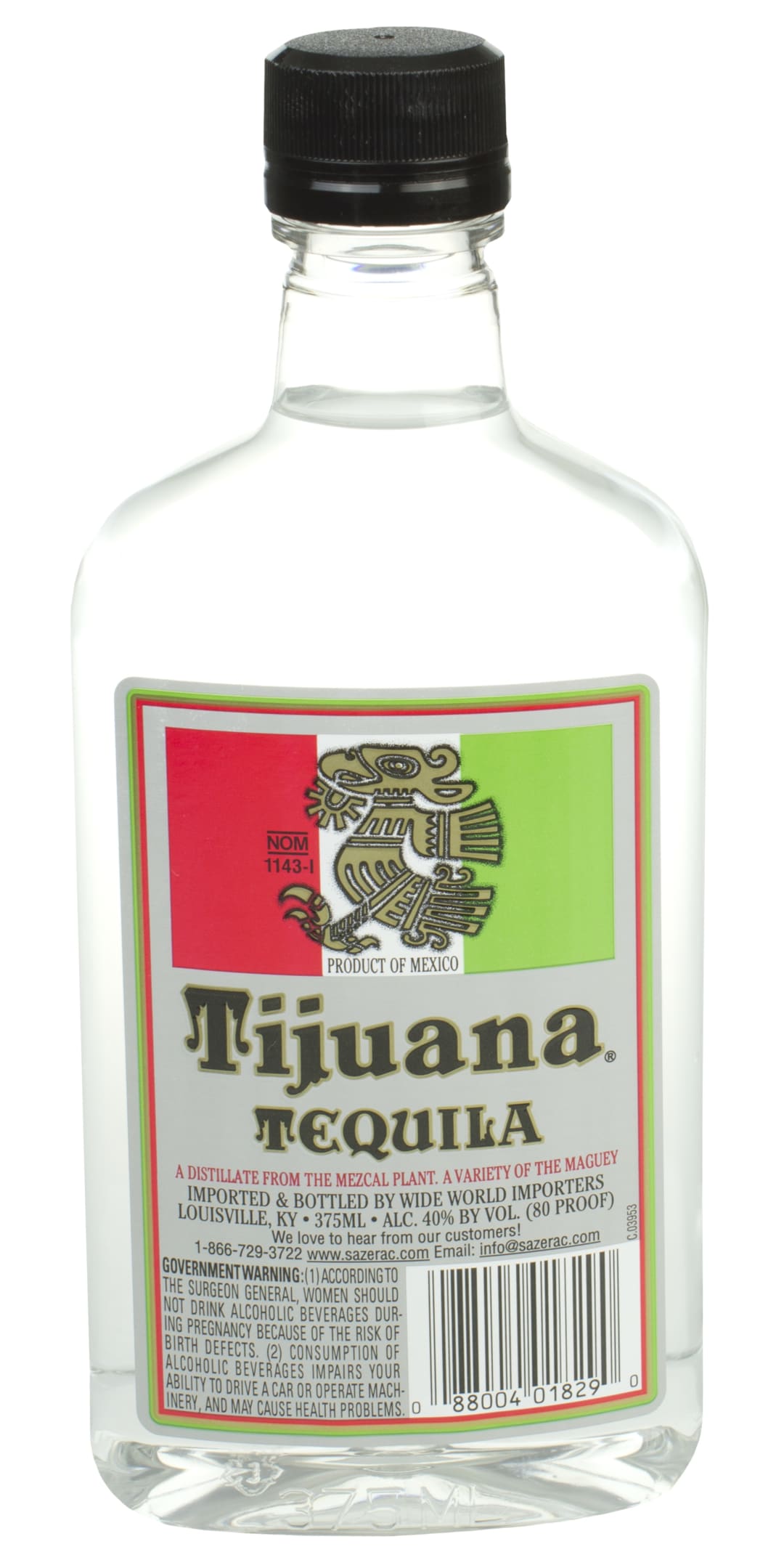 Tijuana Silver Tequila 375ml 80 Proof