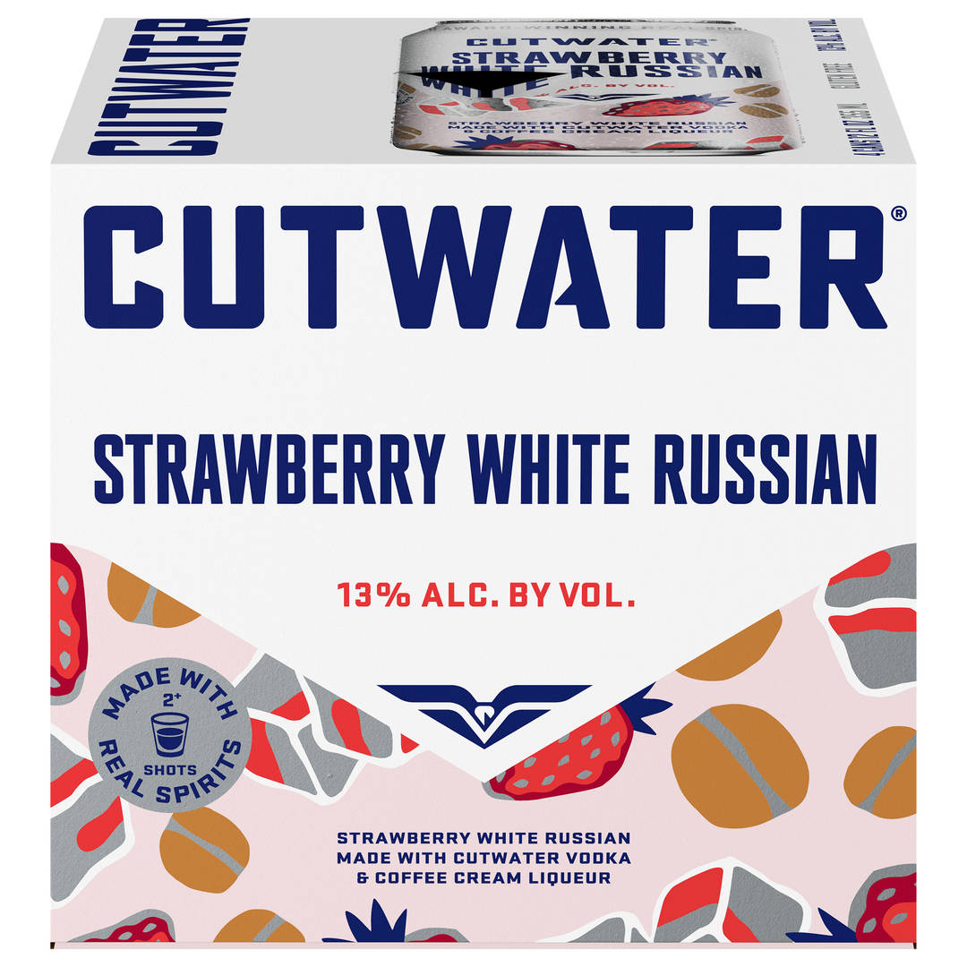 Cutwater Strawberry White Russian 4 Pack 12 fl oz Cans