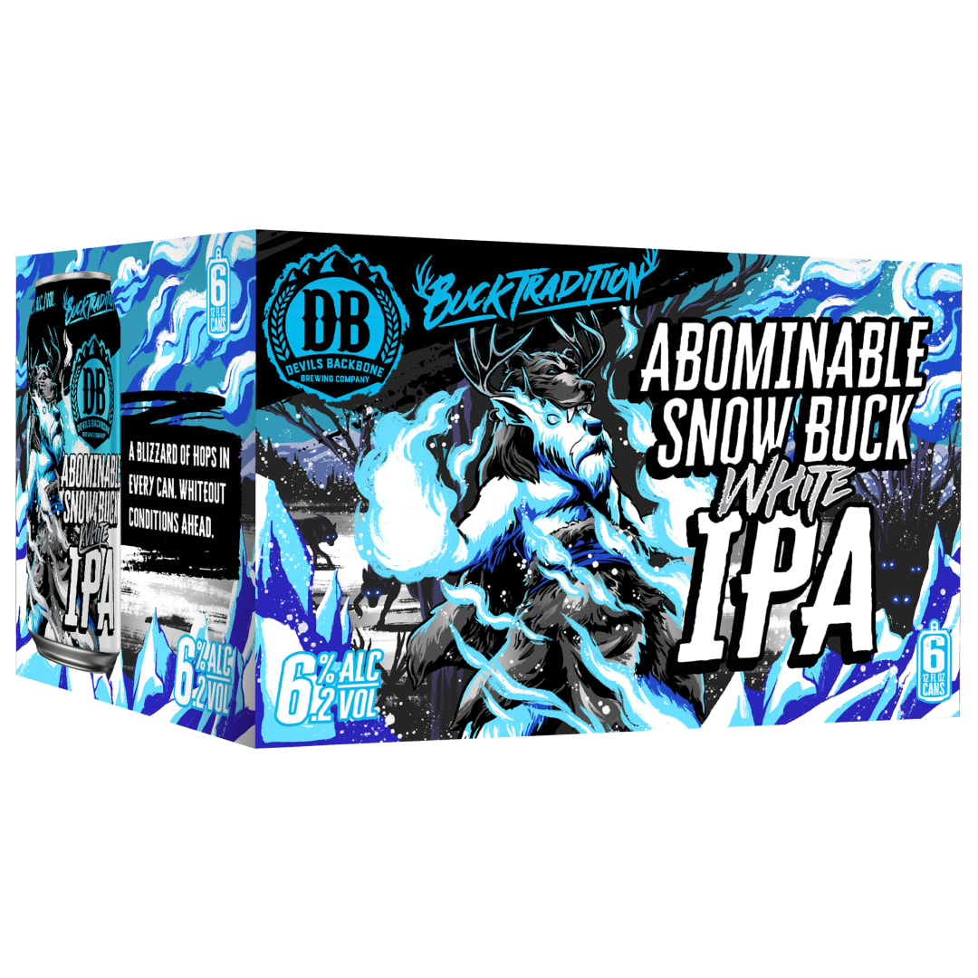 Devils Backbone Brewing Company Abominable Snow Buck White IPA, 6 Pack 12 fl oz Cans