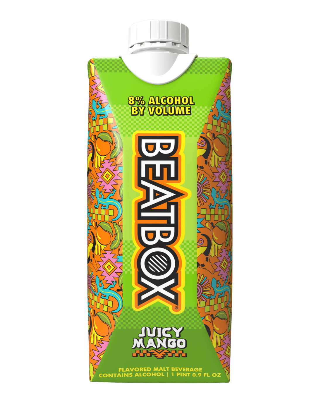 BeatBox Beverages Juicy Mango Malt Party Punch, 8% ABV, 500ml