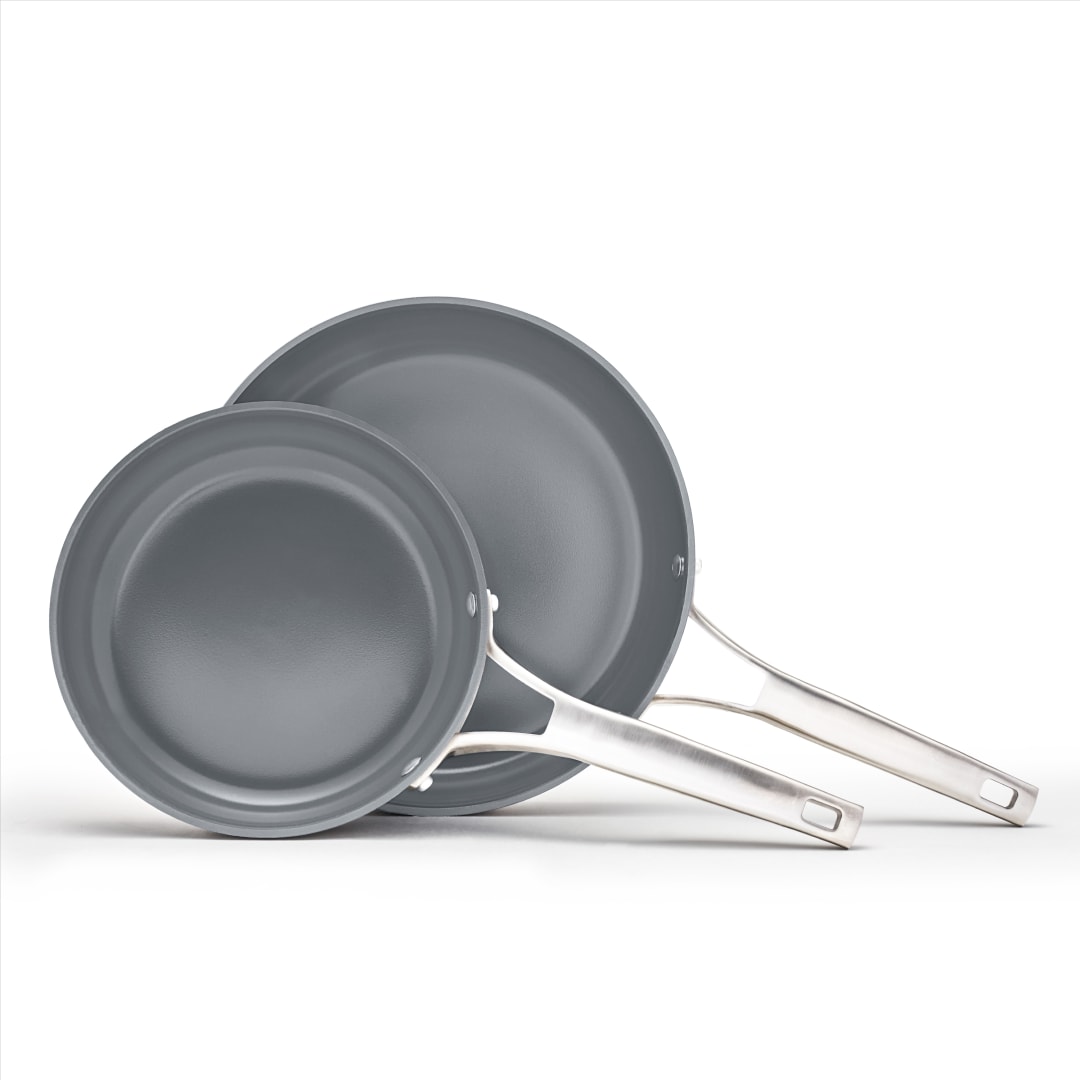 Calphalon®  Premier Ceramic Nonstick 8" and 10" Frying Pan Set, Midnight Blue